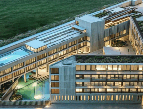 The Puerto América hotel will be a 5‑Star “Gran Lujo” property, blending seamlessly into the nautical port landscape of its surroundings.